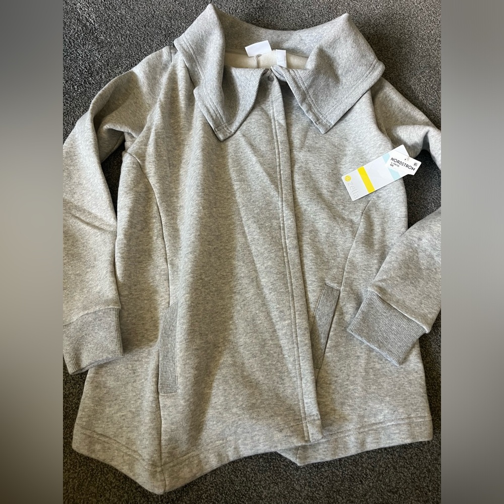 Zella  teen wrap cardigan/sweatshirt cozy!
